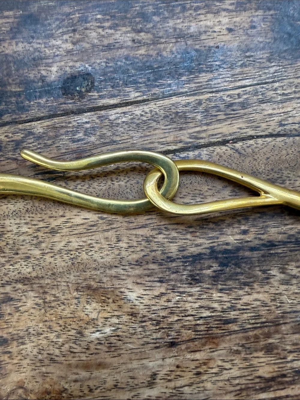 Silver snake style belt